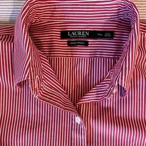 Lauren Ralph Lauren women  Red Striped Shirt